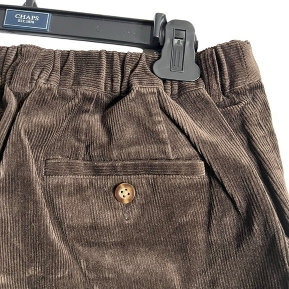 L.L. Bean Stretch Bayside Corduroys,Comfort Waist Curvy Pants 10 Tall Chocolate‌ - Picture 1 of 8